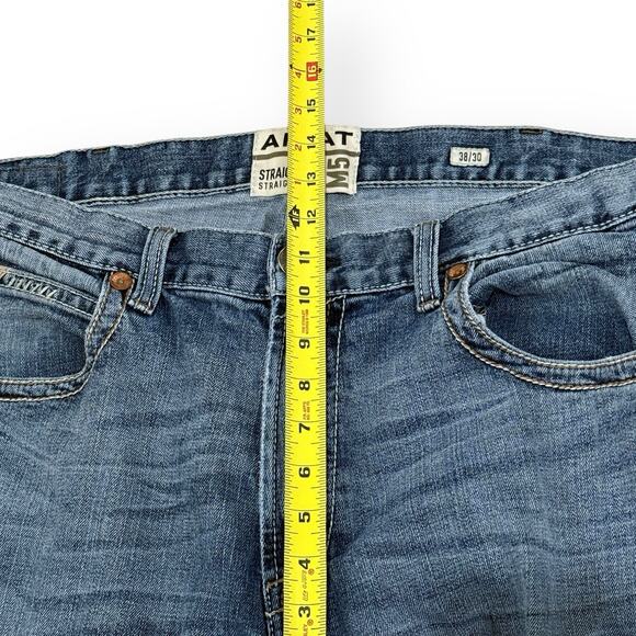 Ariat Men’s M5 Jeans Stillwell Straight Fit Leg 38/30 Embroidered Fargo Wash - Picture 14 of 15
